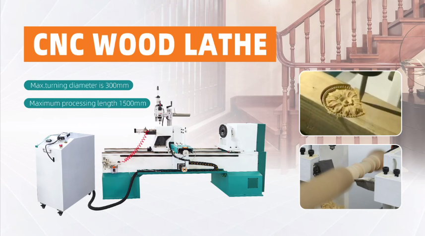 Video Máy Tiện Gỗ CNC Leapion 3015