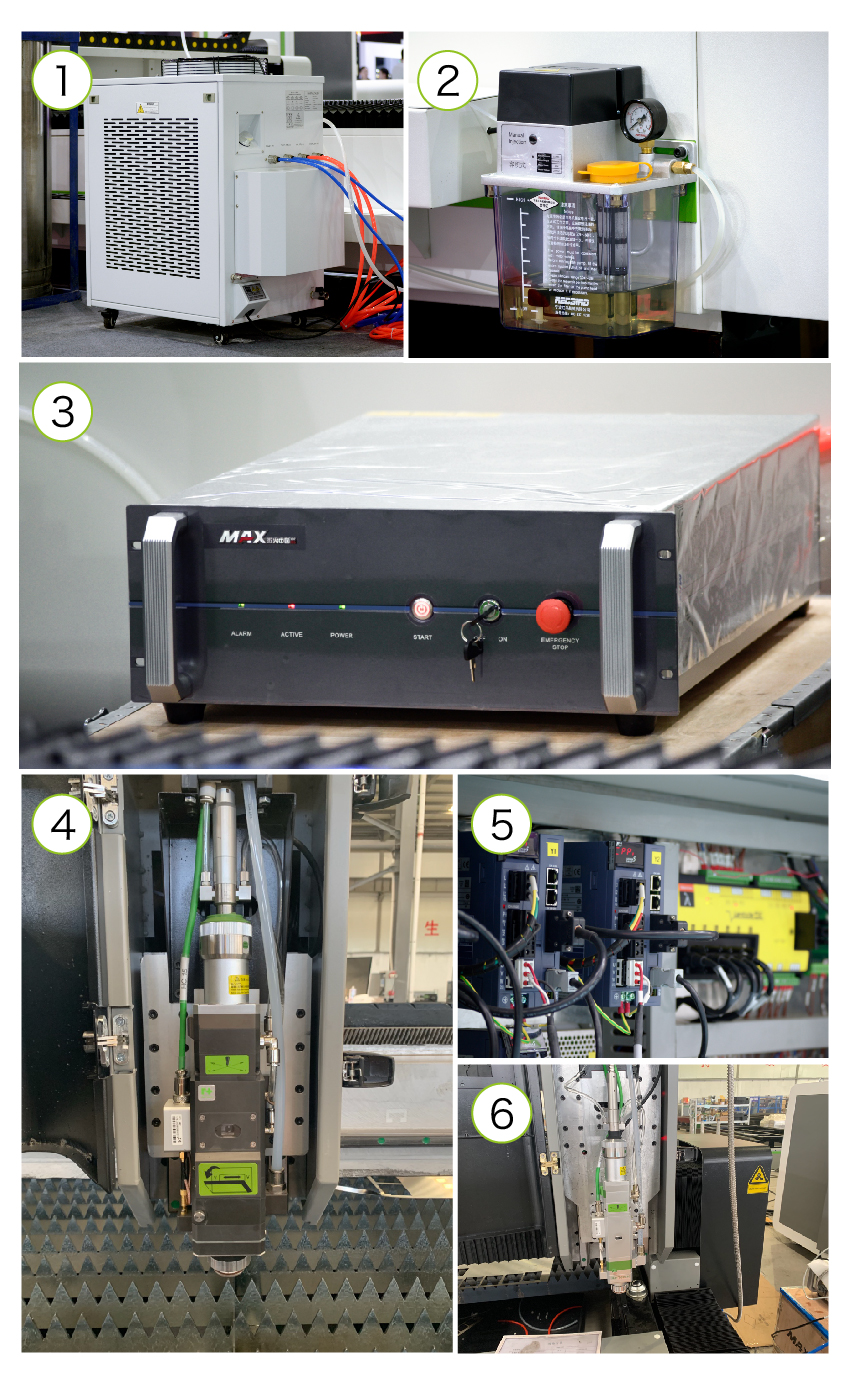 Các bộ phận chính của máy cắt laser