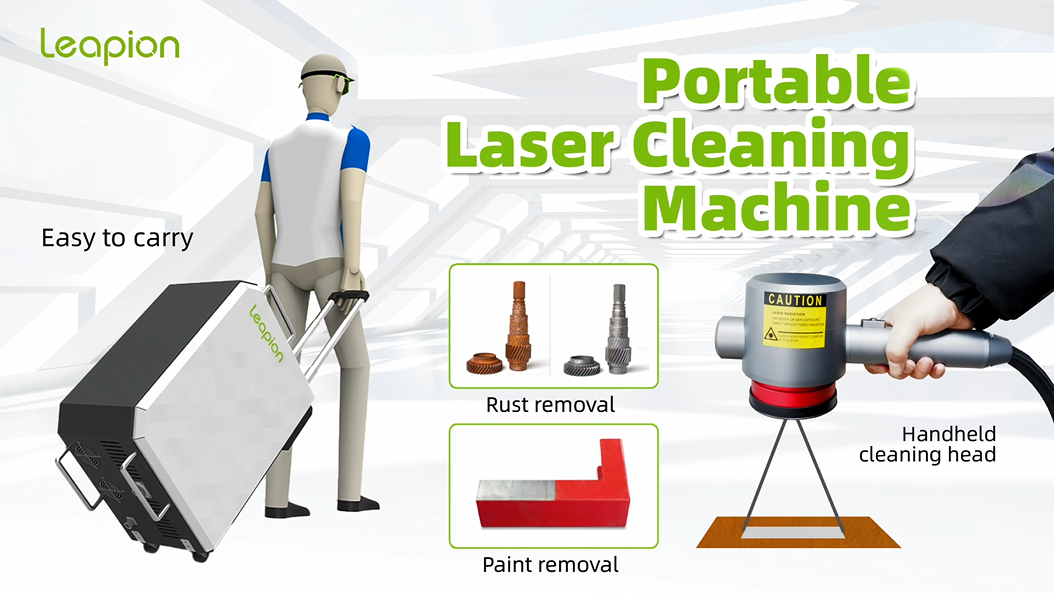 Máy làm sạch sợi laser cầm tay cầm tay Leapion