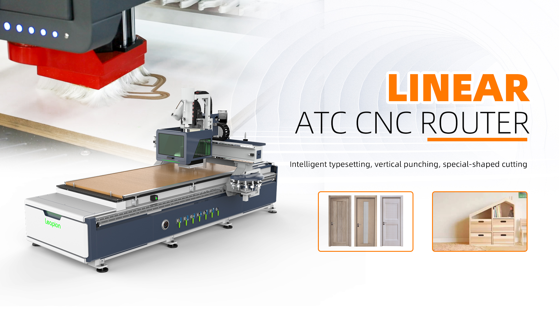 Video Bộ định tuyến CNC gỗ Leapion Carousel ATC