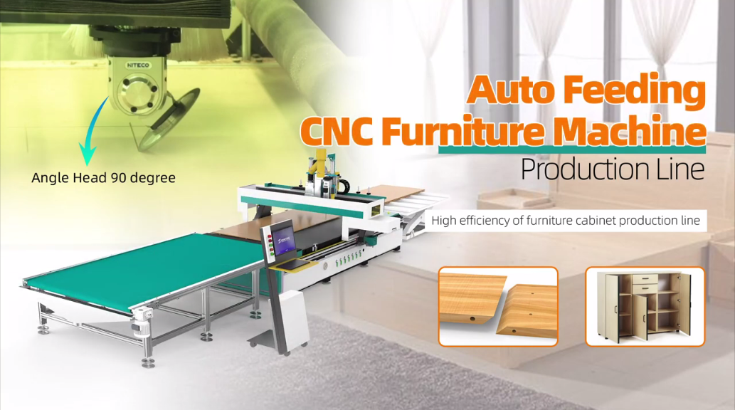 Dây chuyền sản xuất máy nội thất CNC tự động tải