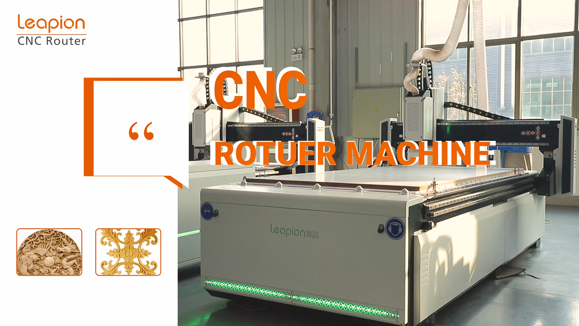 Bộ định tuyến CNC 3D Leapion cắt và khắc gỗ